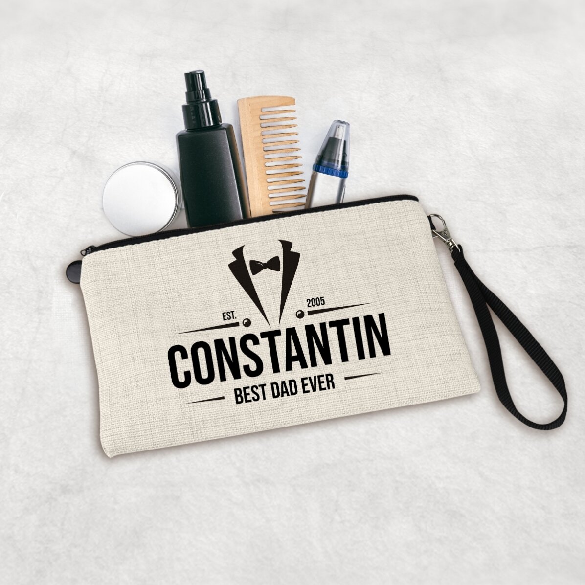 Set di accessori da uomo personalizzato con scritta - Elegant