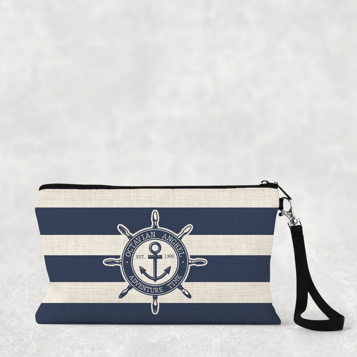 Personalised accessory kit with text - Navy 2