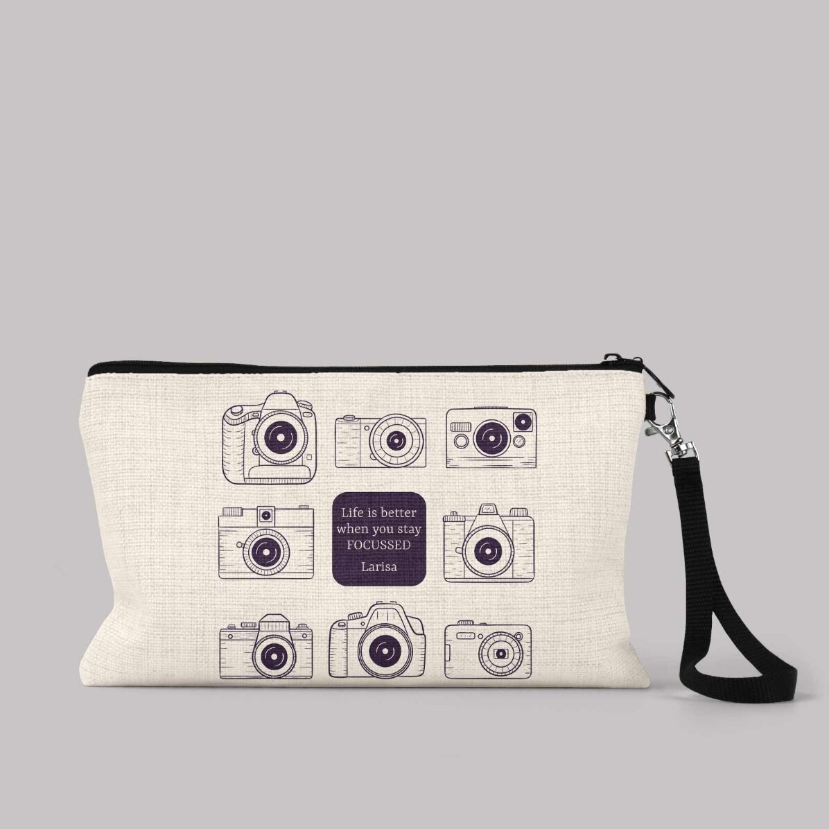 Set di accessori personalizzato con scritta per fotografi