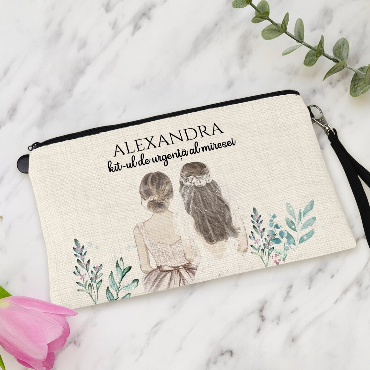 Kit trucco personalizzato con scritta - Damigella d