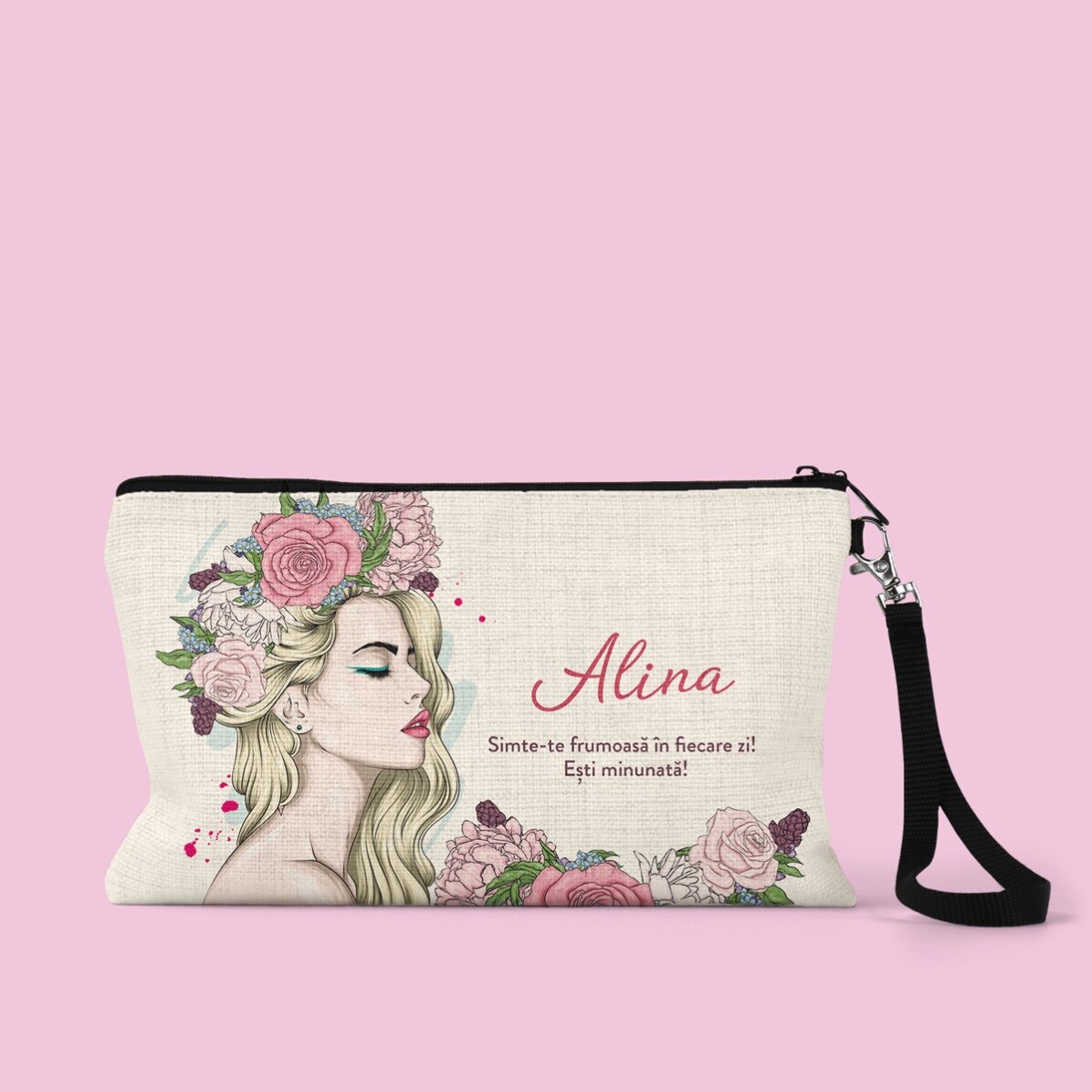 Kit trucco personalizzato con scritta - Floral beauty