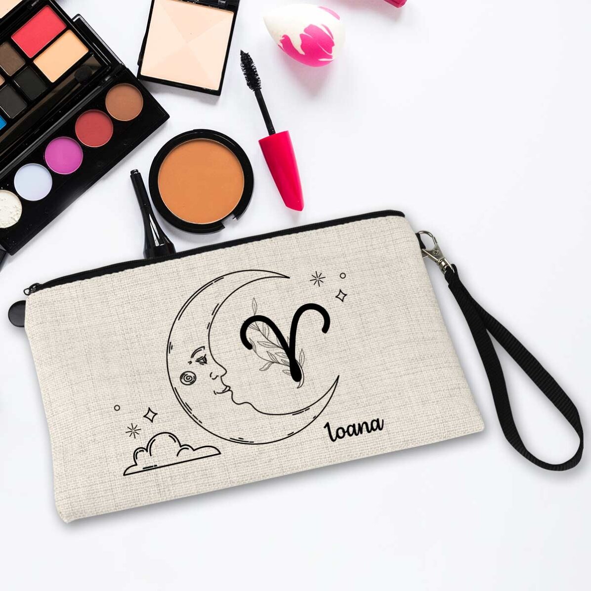 Kit trucco personalizzato con scritta - Segno zodiacale
