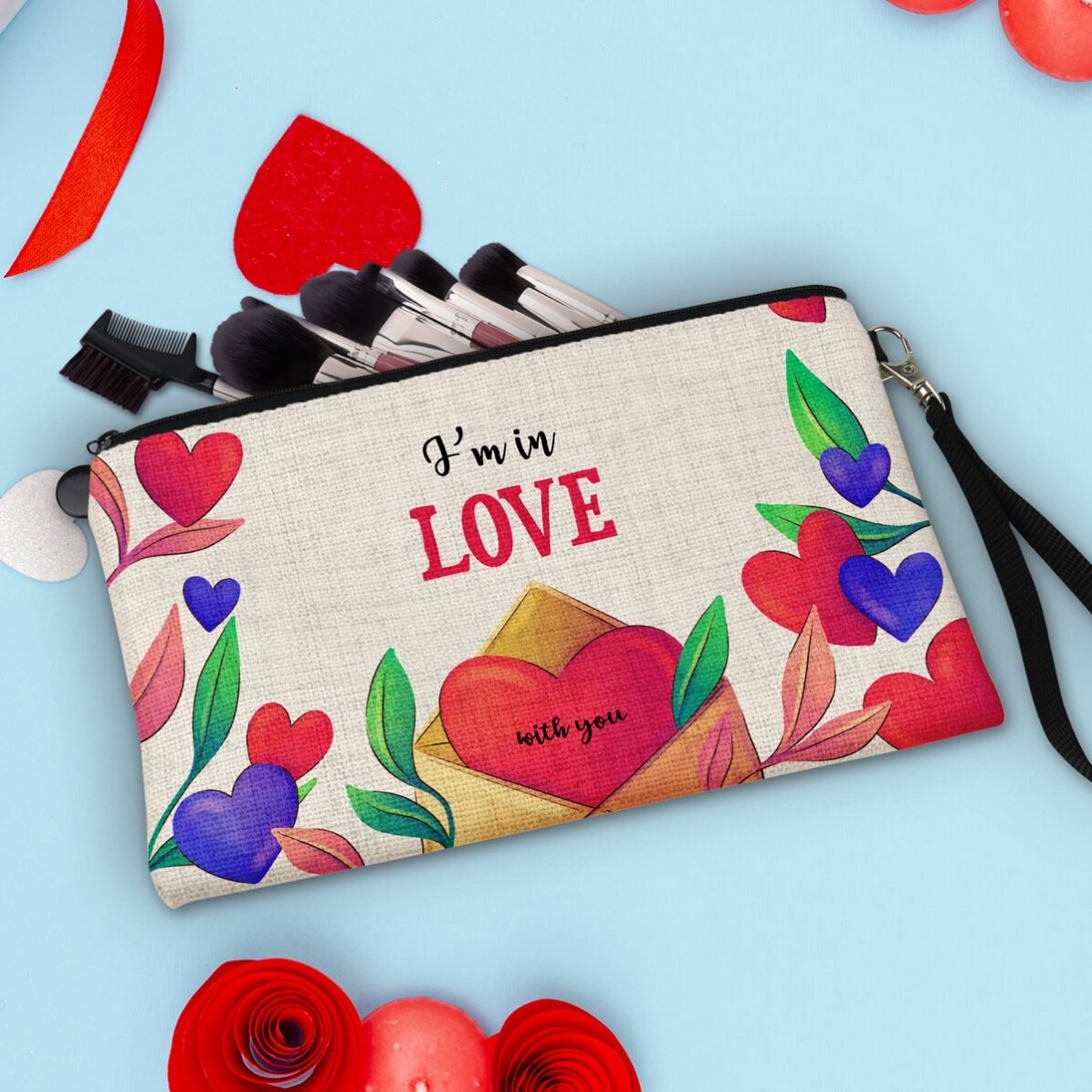 Kit trucco personalizzato con scritta - In LOVE