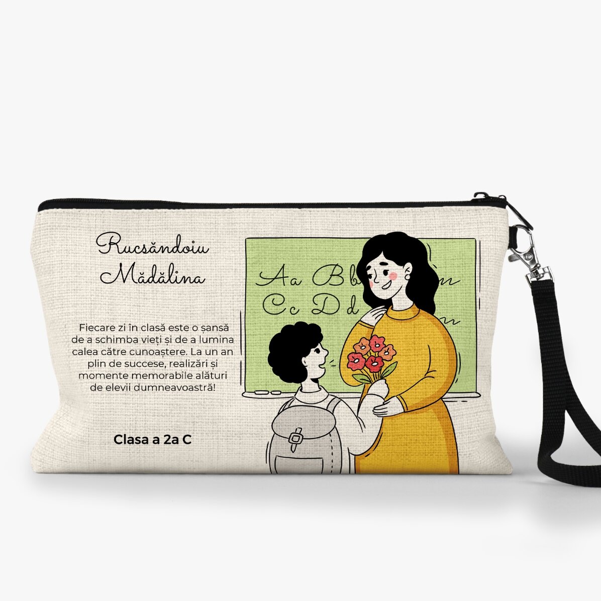 Kit scolastico personalizzato con testo - La maestra