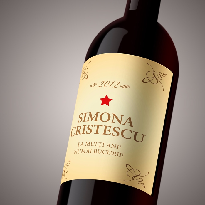 Vino personalizzato - Classic Birthday