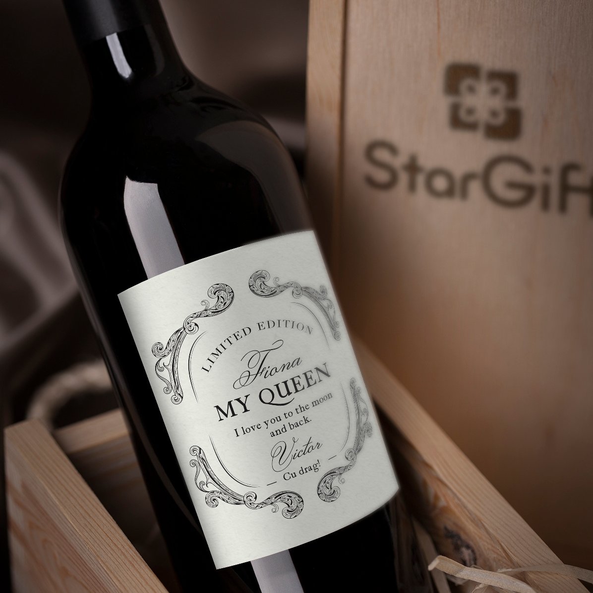 Vino personalizzato con scritta - Antique