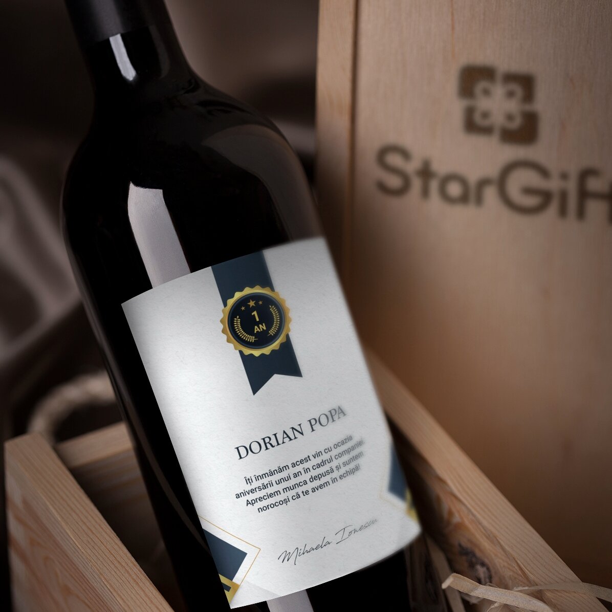 Vino personalizzato con dedica - Riconoscimento ai dipendenti
