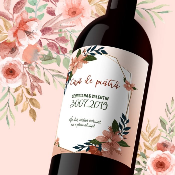 Vino personalizzato con dedica - Matrimonio