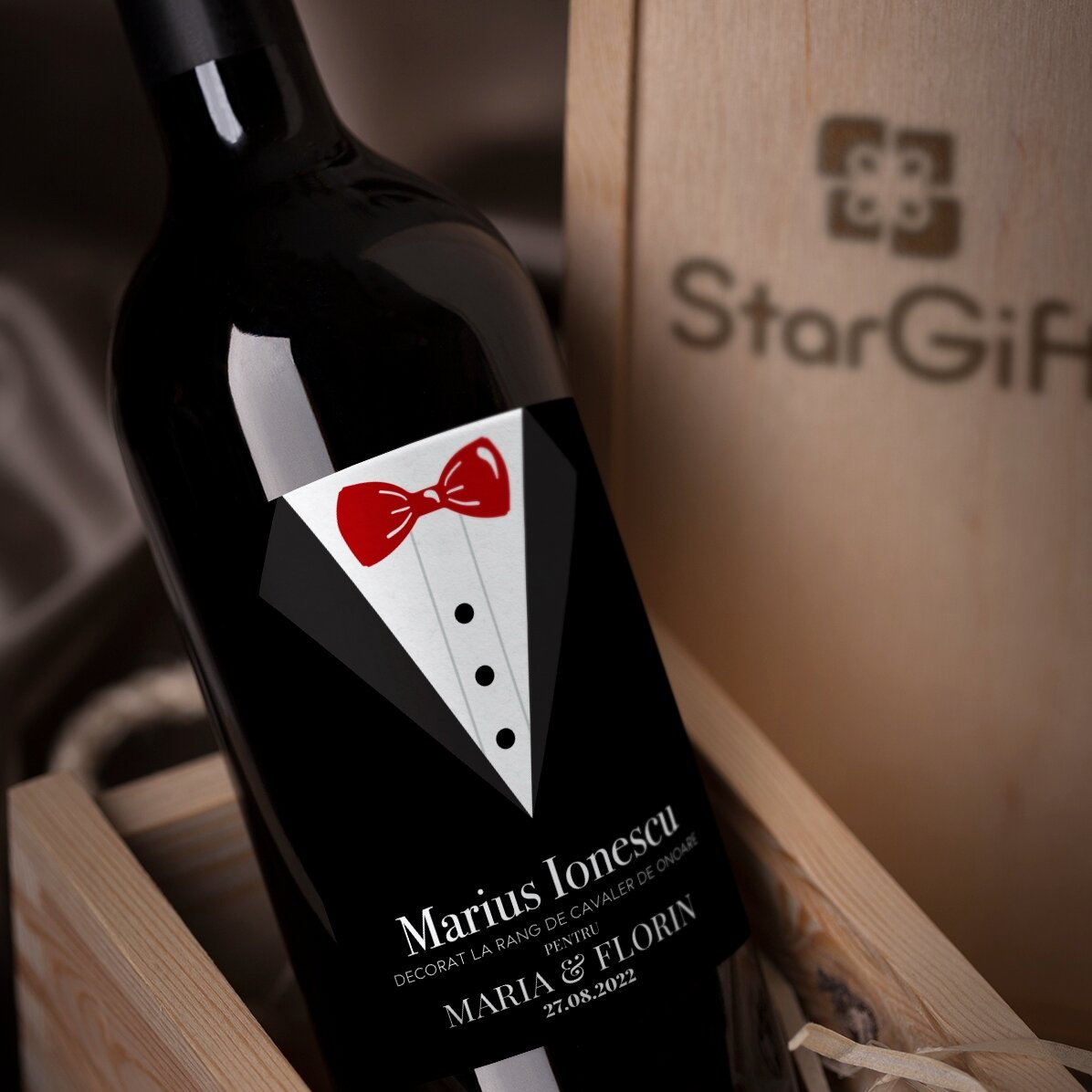 Vino personalizzato con dedica - Testimone di nozze