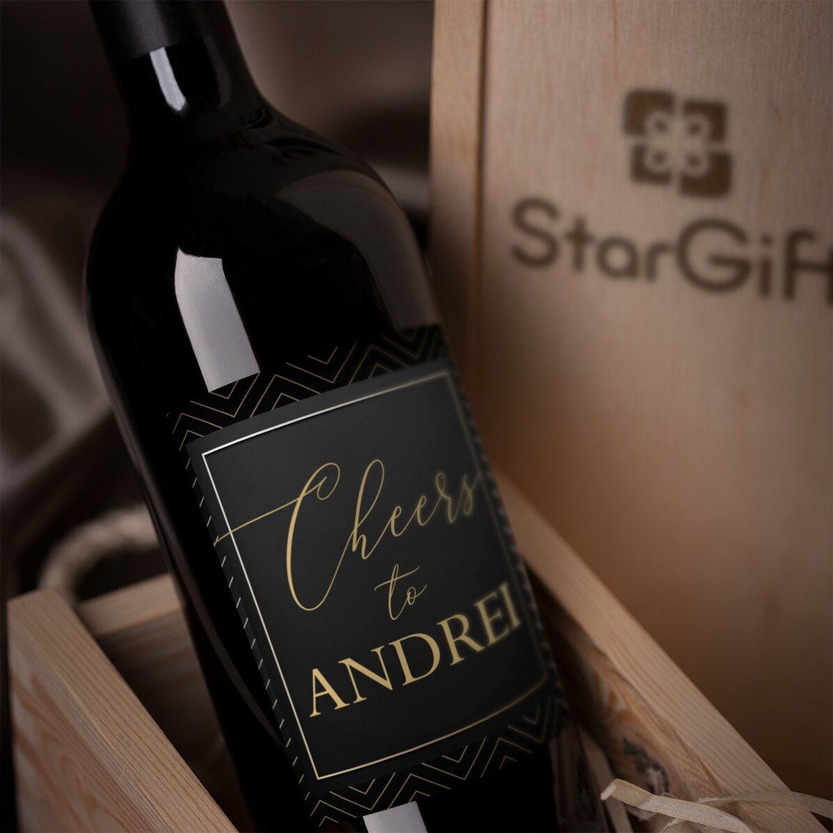 Vino personalizzato con scritta - Cheers to