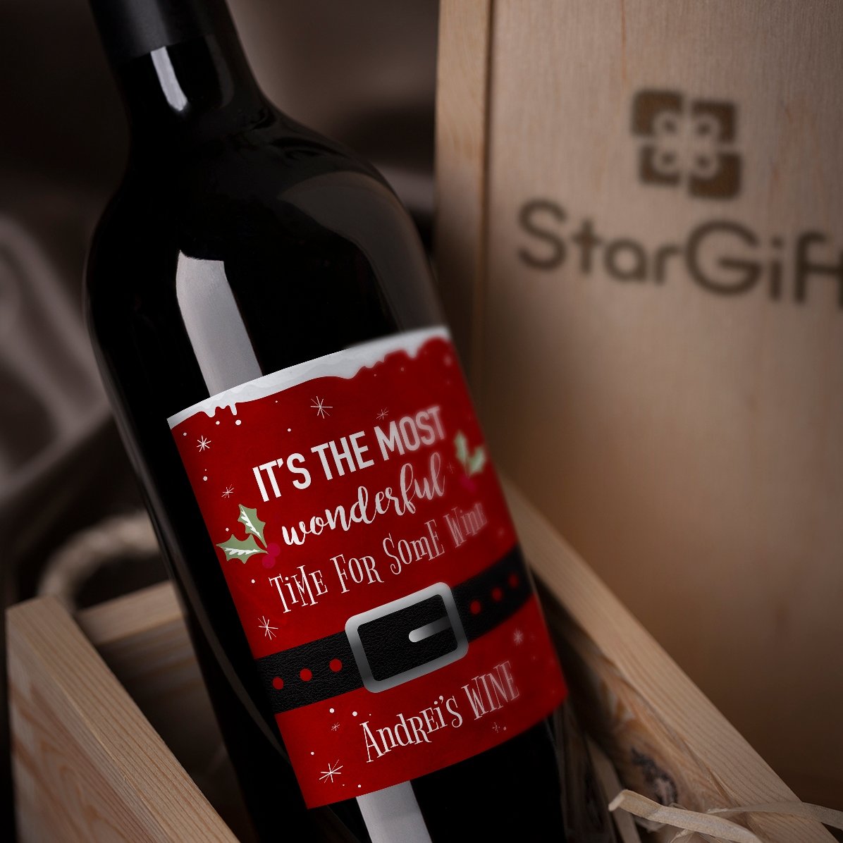 Vino personalizzato con scritta - Most wonderful time