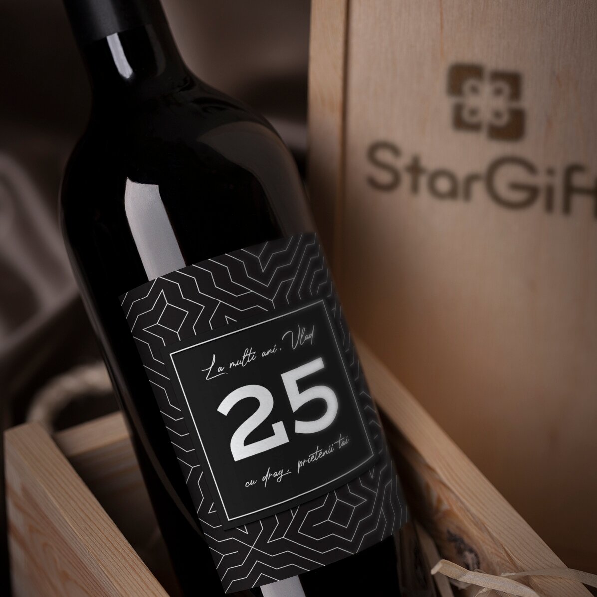 Vino personalizzato con scritta - Moderno