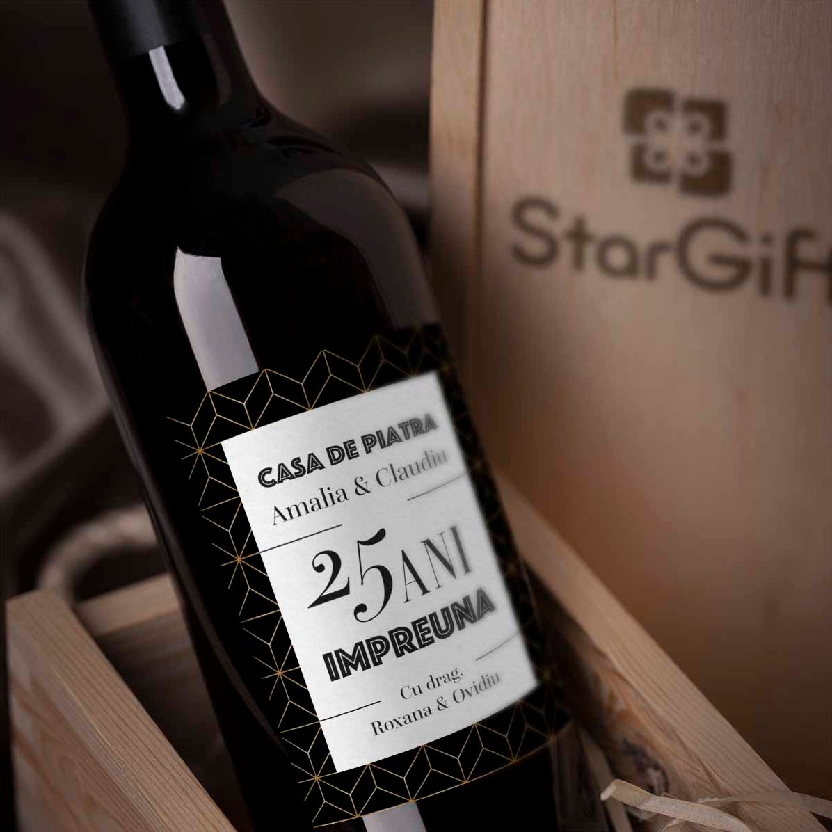 Vino personalizzato con dedica - Anniversario