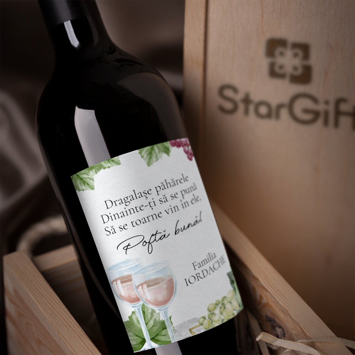 Vino personalizzato con scritta - Buon appetito!