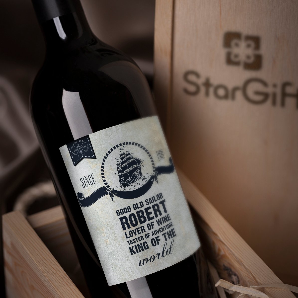Vino personalizzato con scritta - Sailor