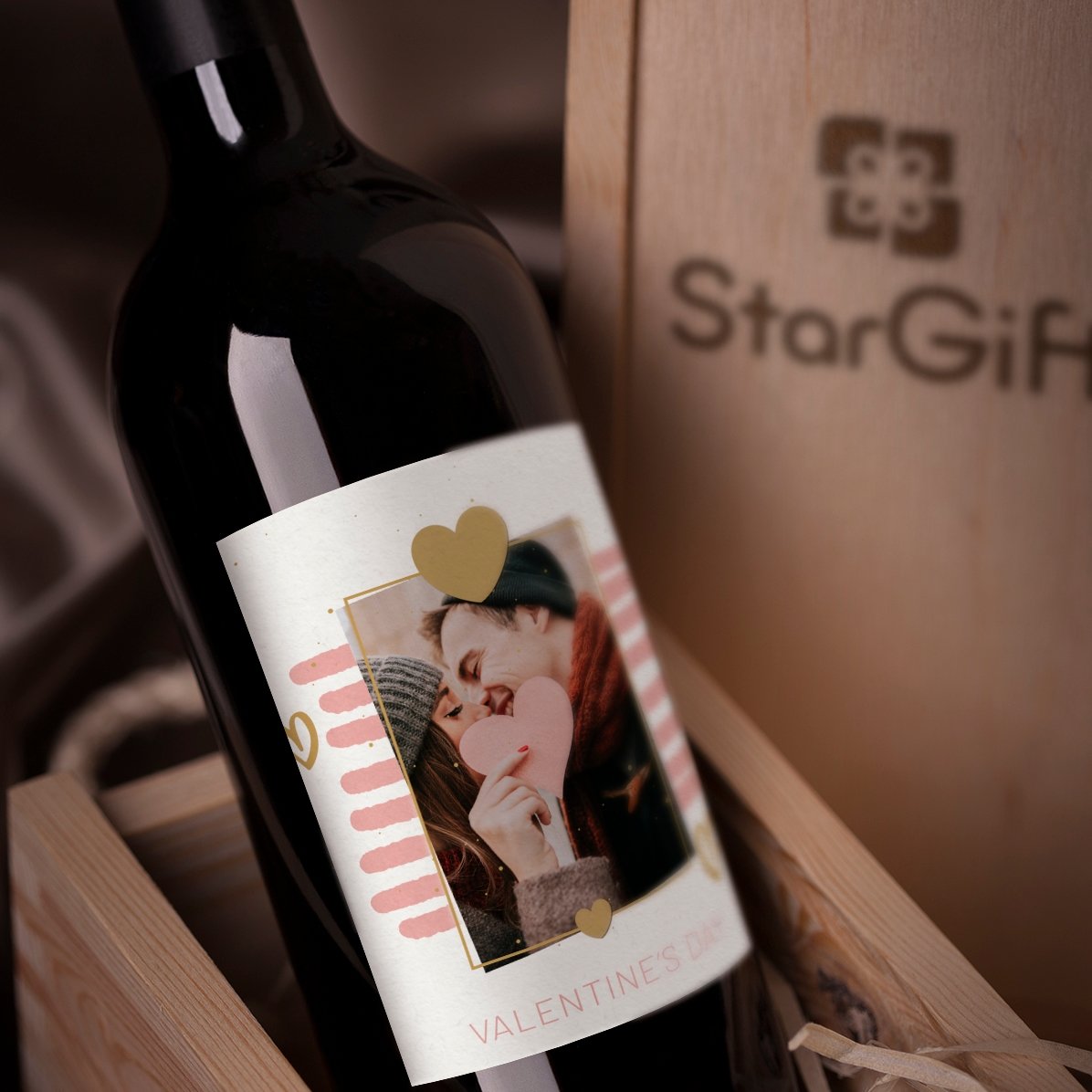 Vino personalizzato con testo e foto - Together