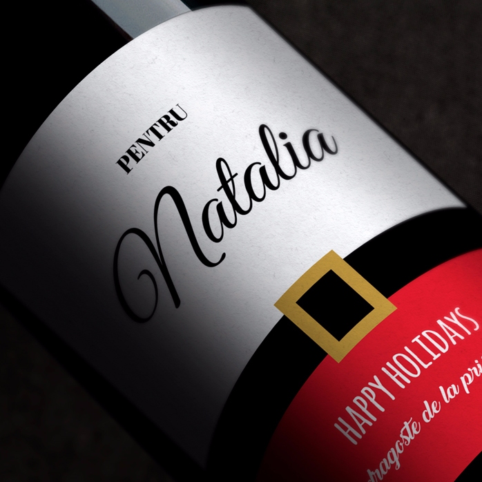 Vino personalizzato - Buone Feste