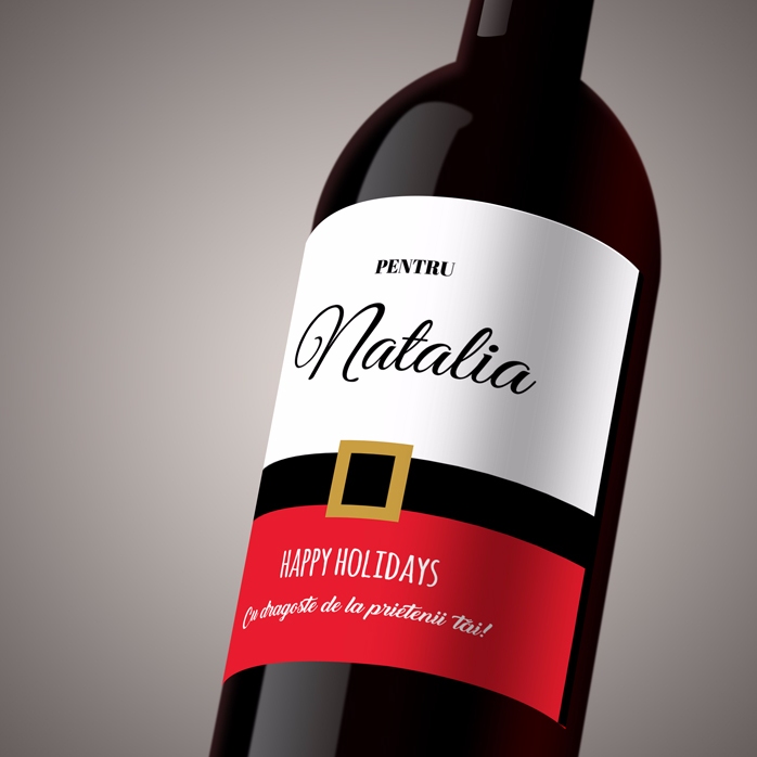 Vino personalizzato - Buone Feste