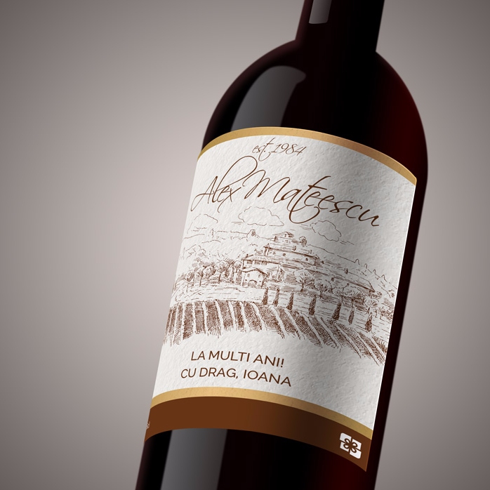 Vino personalizzato - annata premium