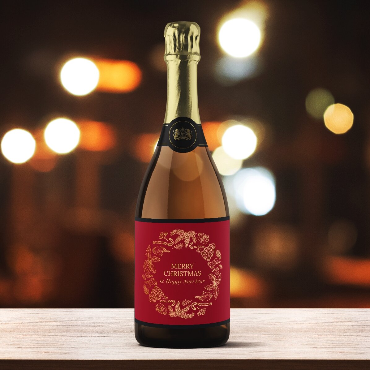 Spumante personalizzato con scritta - Christmas Spirit