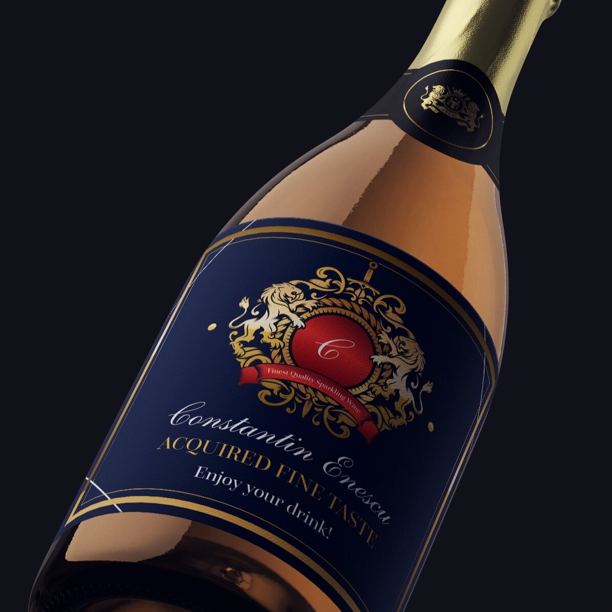 Spumante personalizzato con scritta - Heraldry