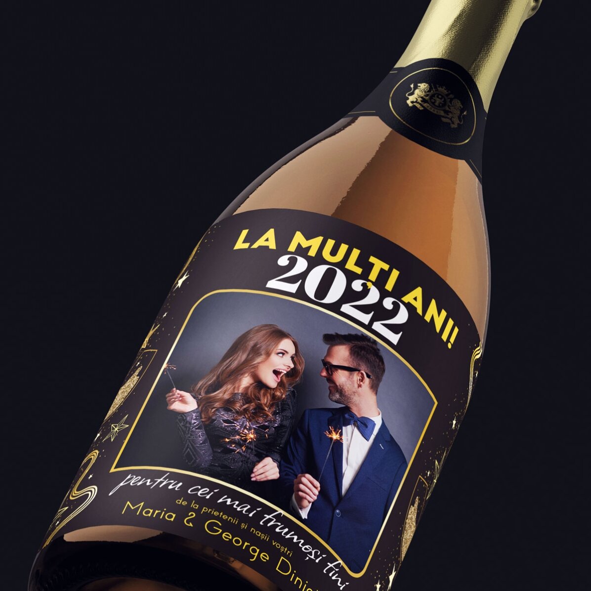 Spumante personalizzato con testo e foto - Buon compleanno! 2024