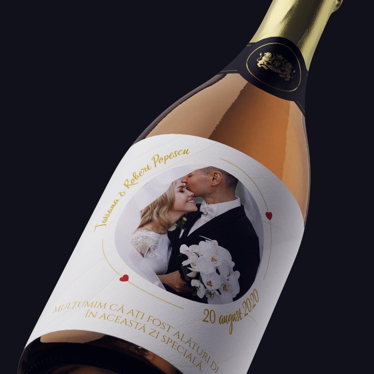 Spumante personalizzato con testo e foto - Our Wedding