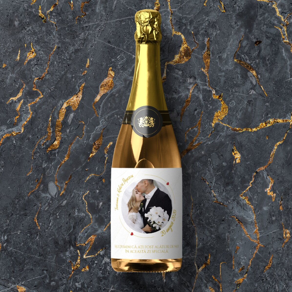 Spumante personalizzato con testo e foto - Our Wedding