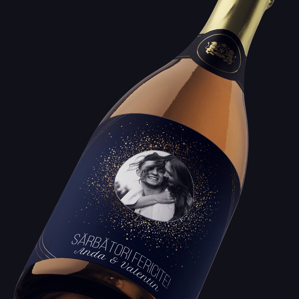 Spumante personalizzato con testo e foto - Sparks of Joy